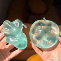 NOUVEAU Jouet anti-stress en TPR en forme de pomme de cristal de thé vert maltose de 6 cm, cadeau pour enfants et adultes, jouets pour soulager la fatigue, vente en gros