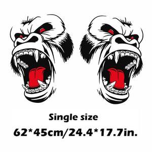 สติกเกอร์ติดรถกอริลลารูปสัตว์สติ๊กเกอร์ประตูฝากระโปรงหน้ารถขนาดใหญ่สำหรับรถกระบะรถตู้ SUV - Product Image 3