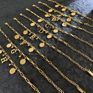 Pulsera Clásica con Letras A-Z, Pulsera de Cadena de Acero Inoxidable con 26 Iniciales para Mujer, Regalo de Joyería - Product Image 2