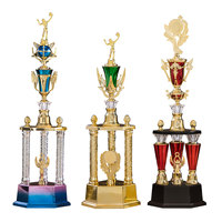 Trophée de volley-ball en plastique ABS fabriqué en Chine avec logo et couleur personnalisés pour les événements sportifs et les tournois