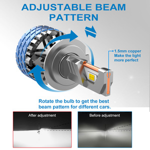 Nao NK 200W 50000lm <span class=keywords><strong>LED</strong></span> Para automovile tự động hệ thống chiếu sáng bombillo H4 Luces <span class=keywords><strong>Led</strong></span> Đèn Pha Bóng đèn H11 9005 9006 <span class=keywords><strong>LED</strong></span> Đèn pha - Product Image 2