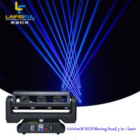 Projecteur de performance laser 3W DMX 512 pour mariage Équipement d'éclairage de scène disco à LED en couleur