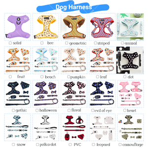 Harness Anjing Empuk Berbantalan Empuk yang Dapat Disesuaikan, Harness Vest Anjing Desainer Khusus, Harness Anjing Neoprena Bermotif Cetak yang Dapat Disesuaikan - Product Image 2