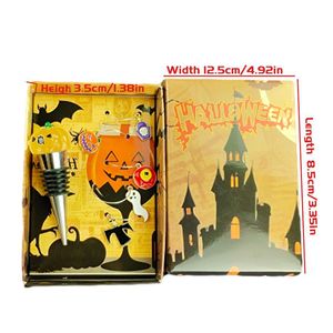 Halloween Cartoon <b>Wine</b> Stopper <b>Set</b> With <b>Gift</b> Box 12.5cm X 8.5cm For Party Decorations - Product Image 1