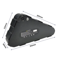 Batterie triangulaire de haute qualité pour vélo électrique pliable tandem, 48V 52V 60V 72V 20Ah 24Ah 30Ah Lithium-ion 1000W 2000W 3000W