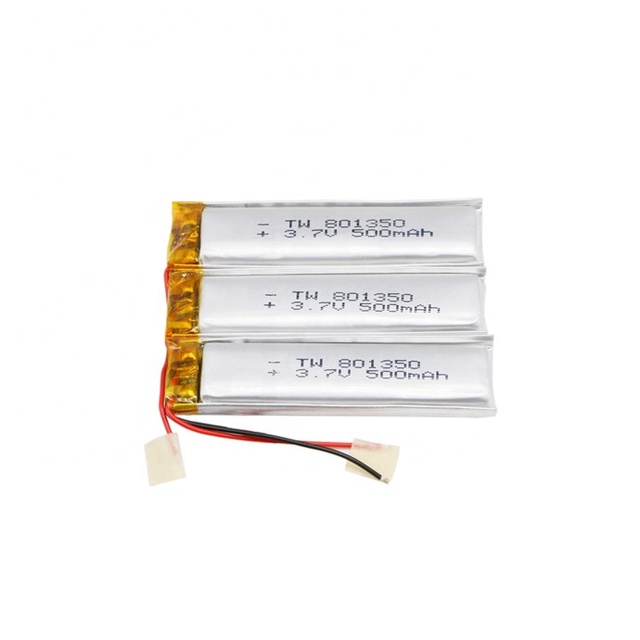 Rechargeable Lithium Ion Battery Cell 801350 3.7v 500mah Li Ion Battery With BMS
