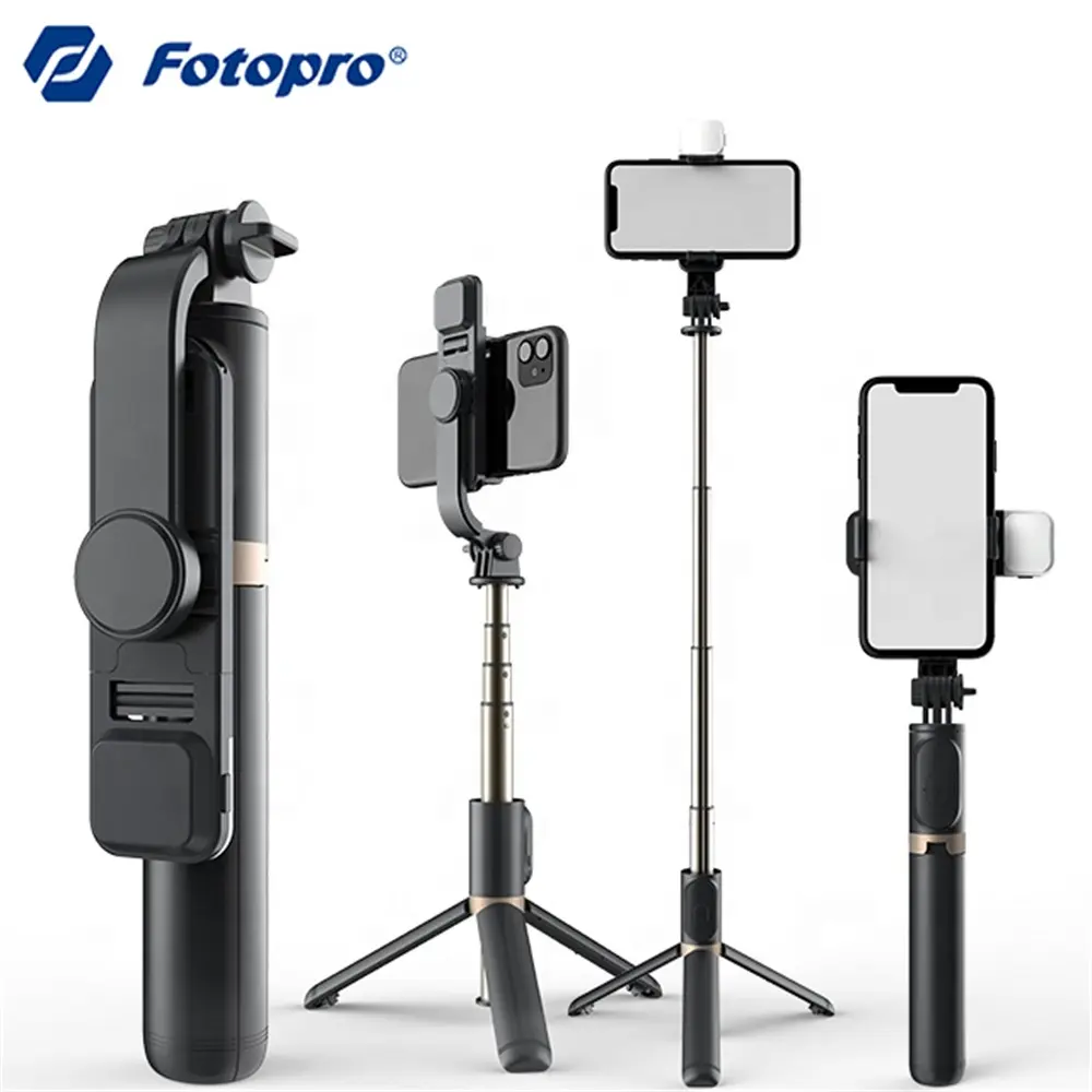 360 Smartphone Tripod Fill Lighting Selfie Stick Wireless Remote Control Shutter Monopod Cell Phone Fill Light Selfie Stick