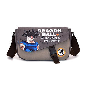 6 Designs Nouveaux Sacs à Bandoulière Anime en Toile pour Étudiants, Sac Bandoulière Tendance One Piece Goku Juju - Product Image 4