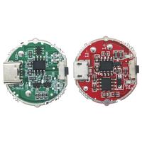 Carte de circuit imprimé pour lampe torche à lumière forte à pression latérale Micro USB / TYPE-C USB, interrupteur à trois vitesses, accessoires de carte de circuit imprimé, 10 W