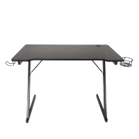 Échantillon gratuit de bureau d'ordinateur portable blanc en forme de Z ensemble de dessus de jeu pliable pour la maison café Internet bureau d'ordinateur mural