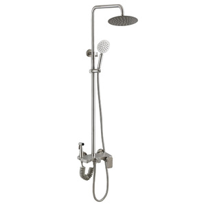 Stainless Steel <b>Shower</b> Set With <b>Rainfall</b> Head And Handheld Spray For Bathroom Use - Product Image 1
