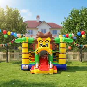 Château gonflable commercial WINSUN pour enfants, aire de jeux extérieure, PVC ignifuge et imperméable, combo château gonflable - Product Image 1