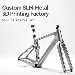 Servicio de Impresión 3D en Metal SLM, Prototipado Rápido, Sin Molde, MOQ 1 Pieza, Fabricación Personalizada OEM, Cuadro de Bicicleta de Carretera de Titanio - Product Image 1