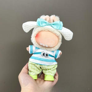 AhsKacno Kawaii DIY Costume pour poupées 17cm Soft Cotton Cape Bib Cute Baby Clothes Sitting Cartoon Toy Figures Accessory 1:6 - Product Image 4