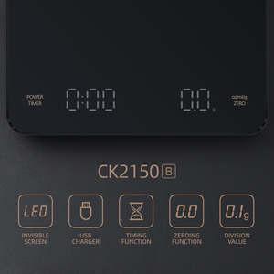 Balance de cuisine électronique à café avec fonction de charge USB personnalisée <span class=keywords><strong>Mini</strong></span> balance de <span class=keywords><strong>poids</strong></span> 3 kg 0.1g - Product Image 4