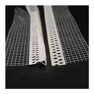Manik-manik sudut Halong/Profil plastik PVC/manik-manik sudut PVC dengan jaring serat kaca