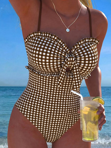 Custom Logo Women One Piece Swimsuit <b>Tummy</b> <b>Control</b> Push Up Monokini Swimwear Summer Beach Bathing Suit - Product Image 3