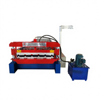 Machine de formage à froid de tuiles de toiture trapézoïdales IBR en acier à commande PLC, monocouche, 1200 mm, avec pompe à moteur, à prix réduit