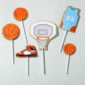 Adornos para Pasteles con Temática de Mini <span class=keywords><strong>Zapatillas</strong></span> Deportivas de Fútbol y Baloncesto, Insertos para Tarjetas - Product Image 2