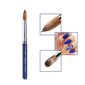 Pinceau à ongles en acrylique avec manche violet, design classique haut de gamme, tailles personnalisables, poils de Kolinsky, pinceau de manucure pour salon - Product Image 1
