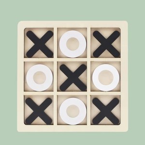 Juego de Mesa de Tic-Tac-Toe de Madera de Nueve Cuadrados <span class=keywords><strong>XO</strong></span>, Juguete Educativo para Niños, Juguetes de Educación Temprana - Product Image 6