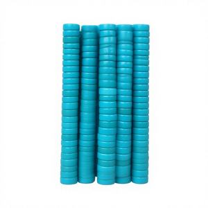 Cuentas de Turquesa Natural de Hubei de Alta Calidad, Cuentas Redondas Azules Heishi para la Fabricación de Joyas - Product Image 3