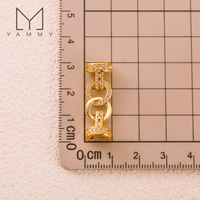 Yammy YFH047 Fermoir universel en or pour collier de perles, boucle de connexion, boucle d'extrémité de bracelet, accessoires de bijoux faits main DIY