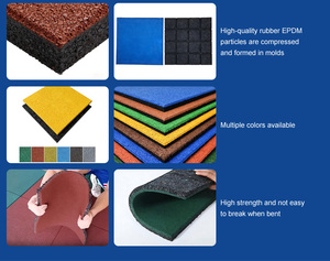 Baldosas de caucho EPDM ecológicas, certificadas ISO, suaves, antideslizantes, antienvejecimiento, inodoras, para suelos de seguridad en parques infantiles y escuelas. - Product Image 4