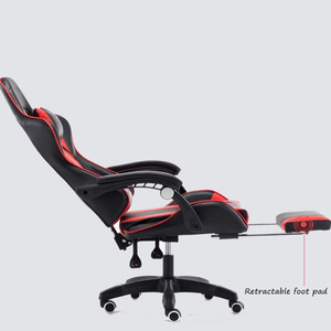 Silla <span class=keywords><strong>Gamer</strong></span> Zero Gravity para Cibercafé, Silla de Computadora Económica con Reposapiés, Silla de Juego de Cuero Sintético Dorado Estilo Racing - Product Image 3