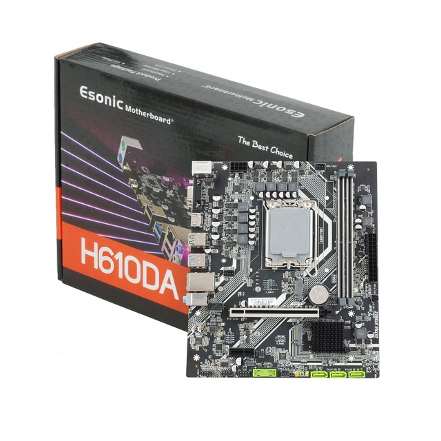 Factory New H610 Motherboard with M.2 NVME DDR4 LGA 1700 Desktop PC Computer ATX Mainboard RAM Capacity Integrated Graphics