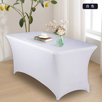 Housse de table carrée extensible de style chinois traditionnel pour l'exportation, en tissu imprimé haut de gamme, pour hôtels, restaurants et mariages