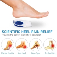 Sol Sepatu Silikon Gel Ortopedi untuk Mengatasi Nyeri Taji Tumit, Meningkatkan Tinggi Badan, dan Bantalan Bola Kaki