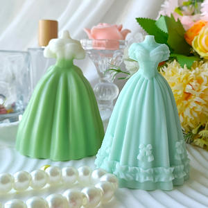 Molde <span class=keywords><strong>de</strong></span> silicona para vestido <span class=keywords><strong>de</strong></span> novia DIY, <span class=keywords><strong>pastel</strong></span> <span class=keywords><strong>de</strong></span> <span class=keywords><strong>Fondant</strong></span> hecho a mano para hornear, <span class=keywords><strong>de</strong></span> encaje vestido <span class=keywords><strong>de</strong></span> novia, moldes para velas 3D, regalo <span class=keywords><strong>de</strong></span> San Valentín - Product Image 4