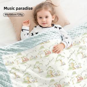 Manta de Bebé Personalizable <span class=keywords><strong>para</strong></span> Siesta y Aire Acondicionado, de Felpa Suave, Antiestática, Antibacteriana, con Estampado Animal, <span class=keywords><strong>para</strong></span> Todas las Estaciones, <span class=keywords><strong>para</strong></span> Recién Nacidos - Product Image 4