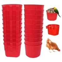 Mangeoire et abreuvoir écologiques en plastique pour oiseaux, poulets et pigeons, pour usage intérieur et extérieur, fabriqués en PP