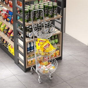 Moderno Exhibidor de Hierro de un Solo Nivel para Supermercados, Estante de Almacenamiento Portátil para Snacks, Juguetes y Alimentos, Uso en Tiendas de Conveniencia y Cajas Registradoras - Product Image 3