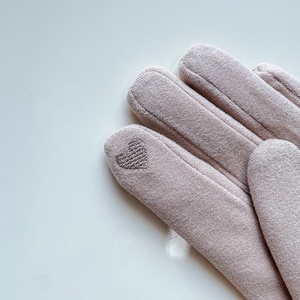 Gants d'hiver chauds pour femmes, mitaines en fourrure à doigts complets, coupe-vent pour la conduite - Product Image 3