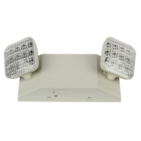 Lampu Darurat Ganda Amerika Utara LED Plastik Putih Ni-cd Bersertifikat 2x1.2W Garansi 2 Tahun DF 80 100 30000