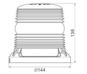 LED strobe אור מסתובב משואה מהבהב אור עם מגן כלוב 10-32V עבור כבד מלגזה - Product Image 5