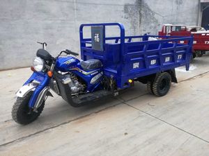 Kabin terbuka bensin Motor lima roda tiga penarik mesin berpendingin air kargo pertanian sepeda Motor kargo roda tiga