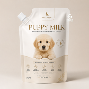 Bolsa de Embalaje de Leche para Mascotas, Impresa Personalizada, de Aluminio, con Boquilla, Fabricante OEM - Product Image 1