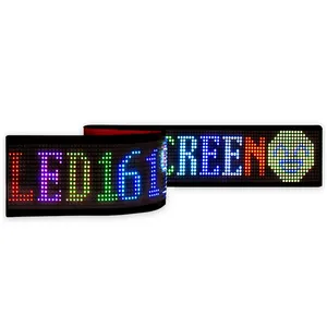 Flexibel Scrollend Bericht Kleine Led Shelf Display App Draagbare Mini Led Display Scherm Voor Auto Taxi Raam Buiten Led Teken