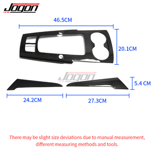 Panneau de commande <span class=keywords><strong>centrale</strong></span> d'intérieur en Fiber de carbone, garniture de porte, levier de changement de vitesse, pour <span class=keywords><strong>Audi</strong></span> A3 8V S3 <span class=keywords><strong>RS3</strong></span> 2014 — 2019, 4 pièces - Product Image 6