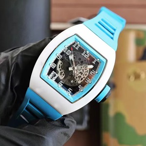 2026 New Arrival Luxury Automatic Mechanical <b>Men's</b> Tonneau Shape Hollow Luminous <b>Skeleton</b> Sport <b>Watch</b> White Case Water Resistant - Product Image 1