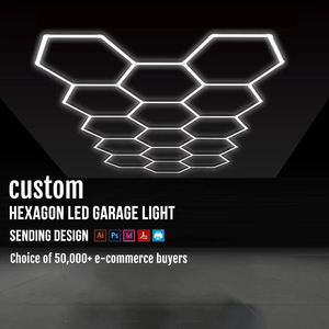 <span class=keywords><strong>Lampe</strong></span> à LED pour la maison <span class=keywords><strong>Garage</strong></span> Nouveau Design Lanterne hexagonale suspendue <span class=keywords><strong>de</strong></span> plafond Tube <span class=keywords><strong>de</strong></span> 50mm avec alimentation AC à intensité variable - Product Image 1
