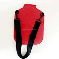 Vente en gros sac à bandoulière en néoprène pour le sport sac à pagaie avec bandoulière amovible sac de transport pickleball rouge en cuir PU
