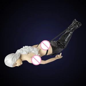 HM negro PU sirena cola <span class=keywords><strong>de</strong></span> pez Bondage vestido sexo camisa <span class=keywords><strong>de</strong></span> fuerza esclavo <span class=keywords><strong>castigo</strong></span> arnés rizado pierna carpetas medio cuerpo Bondage saco - Product Image 2