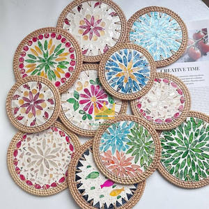 Plateau en nacre moderne de 20 cm, fait main, écologique, incrusté de perles, idéal pour la présentation sur table de service d'hôtel – Vente chaude au Vietnam - Product Image 6