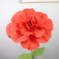 Fleur artificielle réaliste, grandes têtes de roses de 80-30 cm en mousse PE, pour mariage, Saint-Valentin et décoration intérieure de remise de diplôme