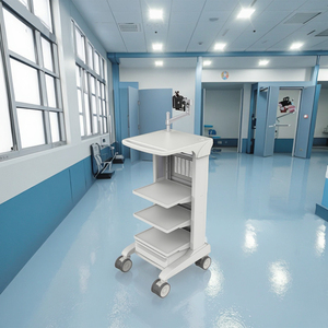 Chariot d'endoscopie de prix usine avec le support de bâti de moniteur et le chariot médical de chariot de plate-forme de stockage pour l'hôpital - Product Image 6